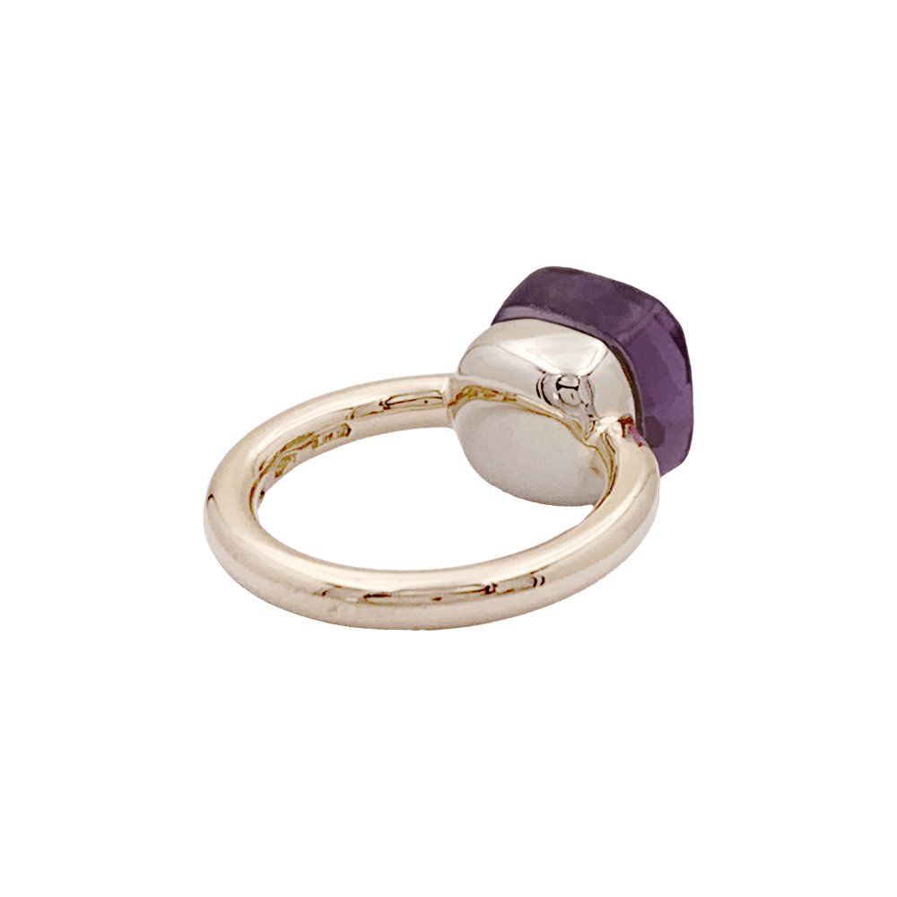 Bague Pomellato,"Nudo Classic", or rose et améthyste. 4