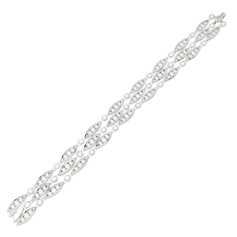 Bracelet Chaumet en or blanc modèle "Classique", diamants. 1
