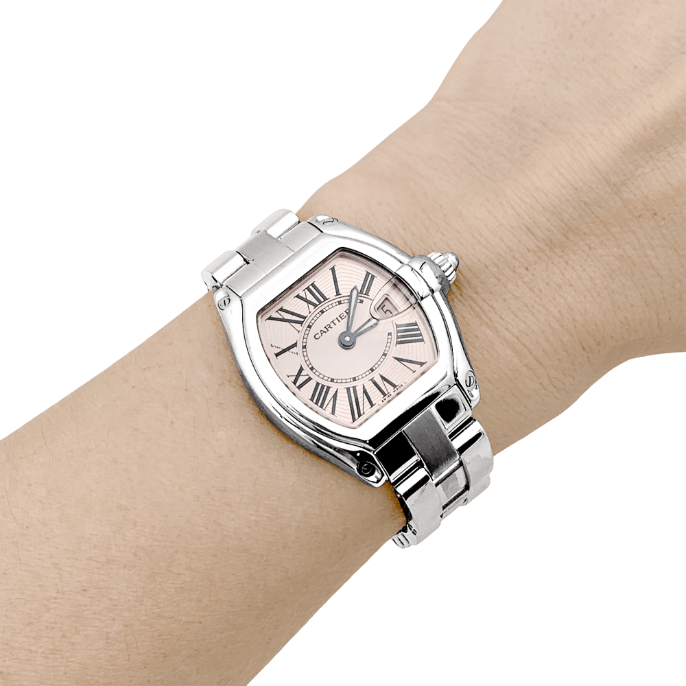 Montre Cartier, "Roadster", acier. 8