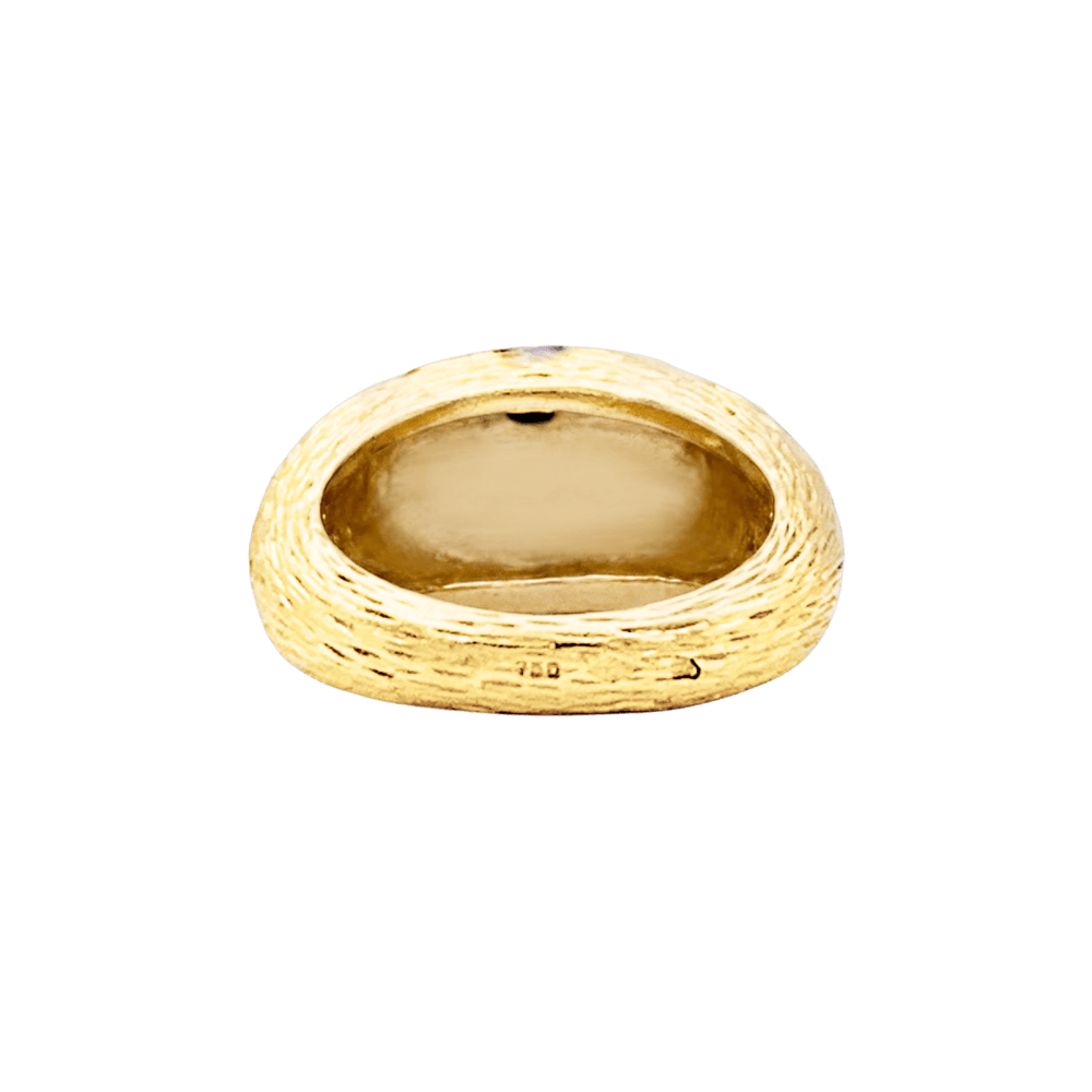 Bague Fred Paris, "Léopard", or jaune, émail noir. 4