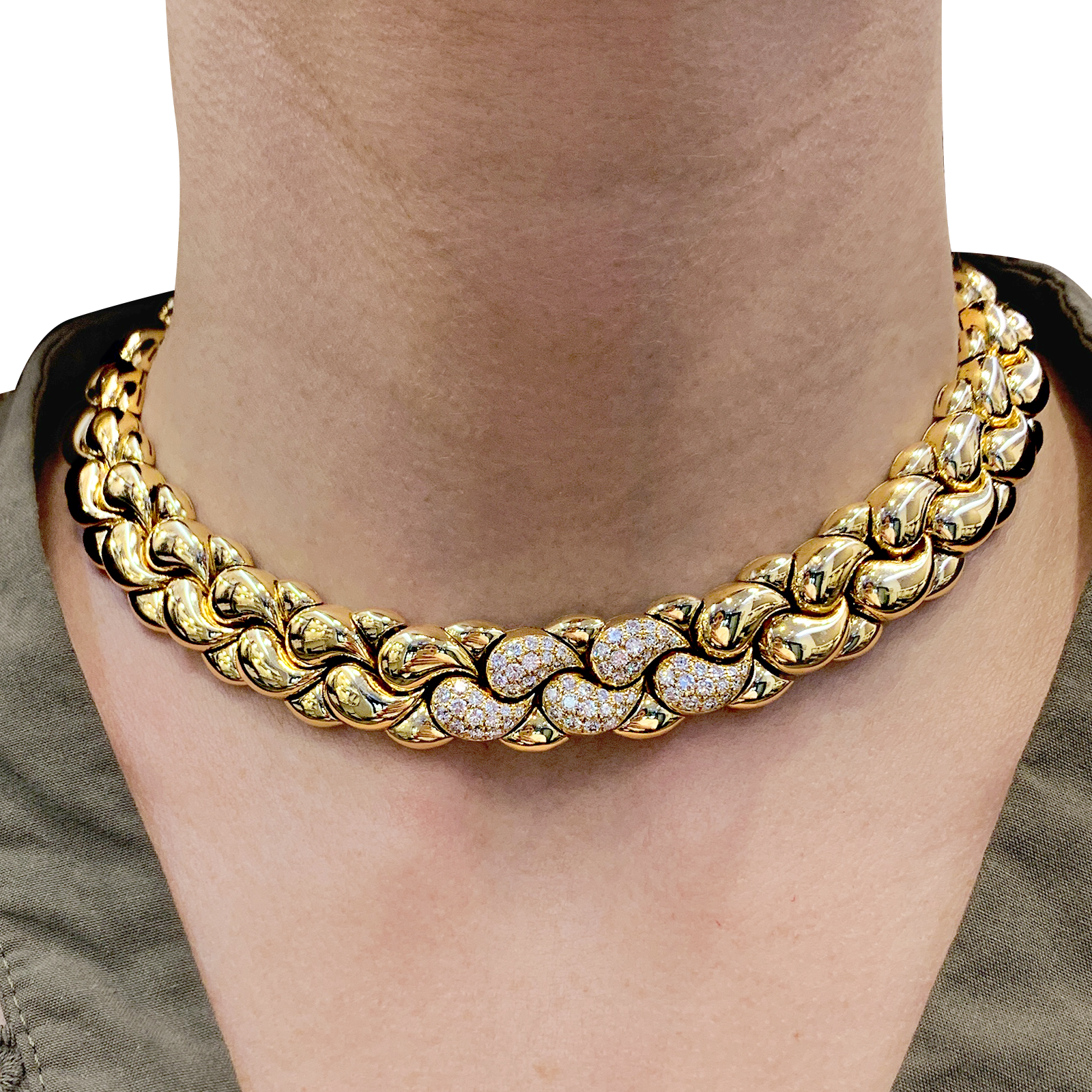 Collier-Sautoir CHOPARD CASMIR, or et diamants. 6