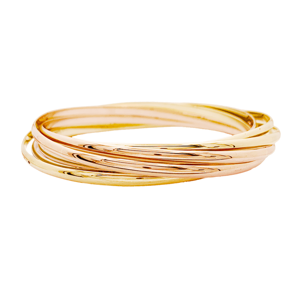 Bracelet Cartier, "Trinity Semainier", trois ors. 35225 1