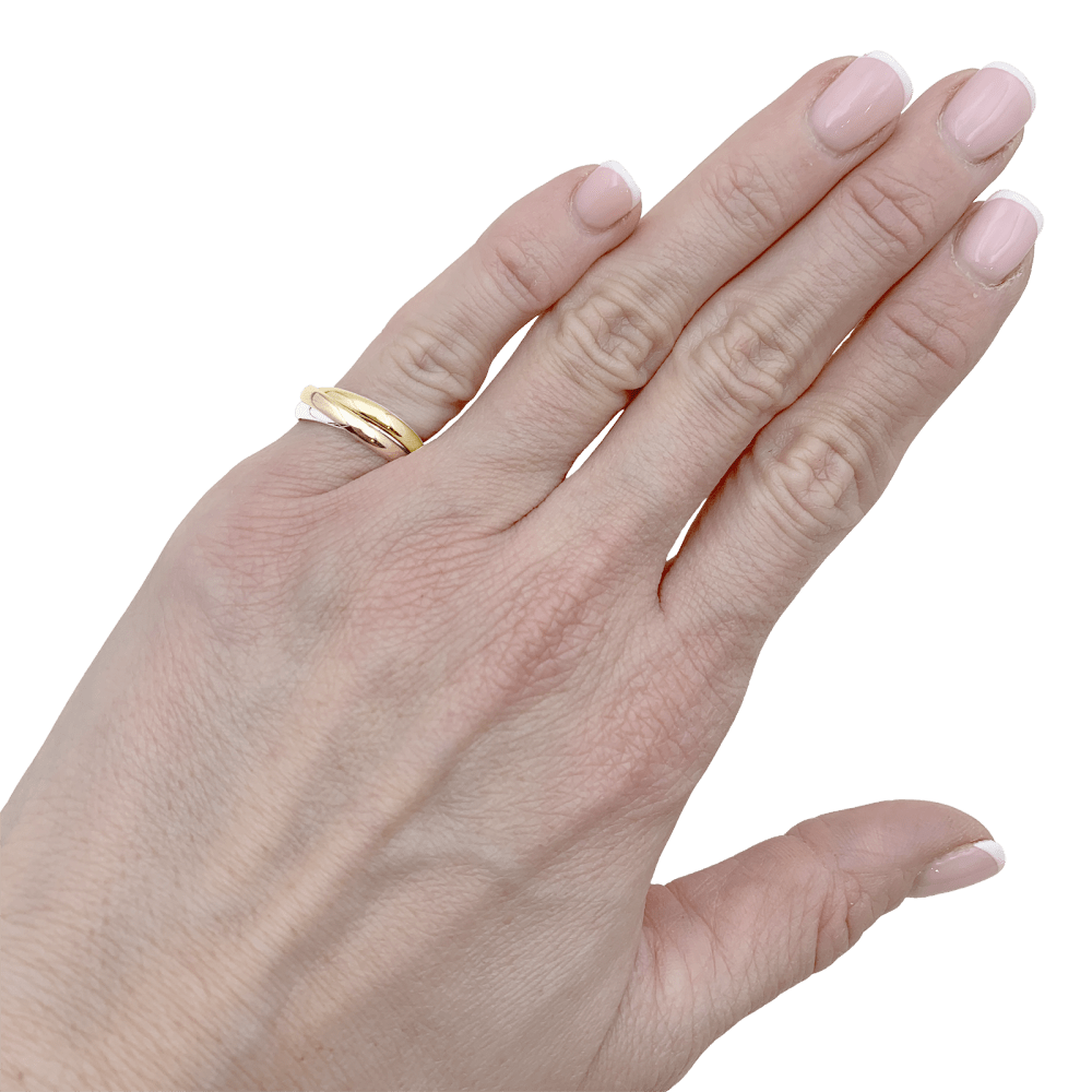 Bague Cartier vintage, "Trinity", 3 ors. 5