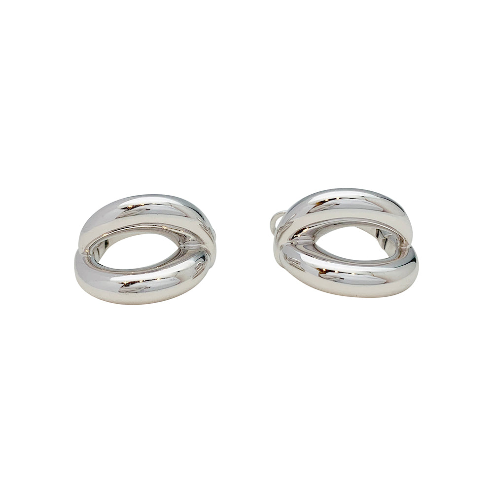 Boucles d'oreilles Mauboussin, "Twins", or blanc. 4