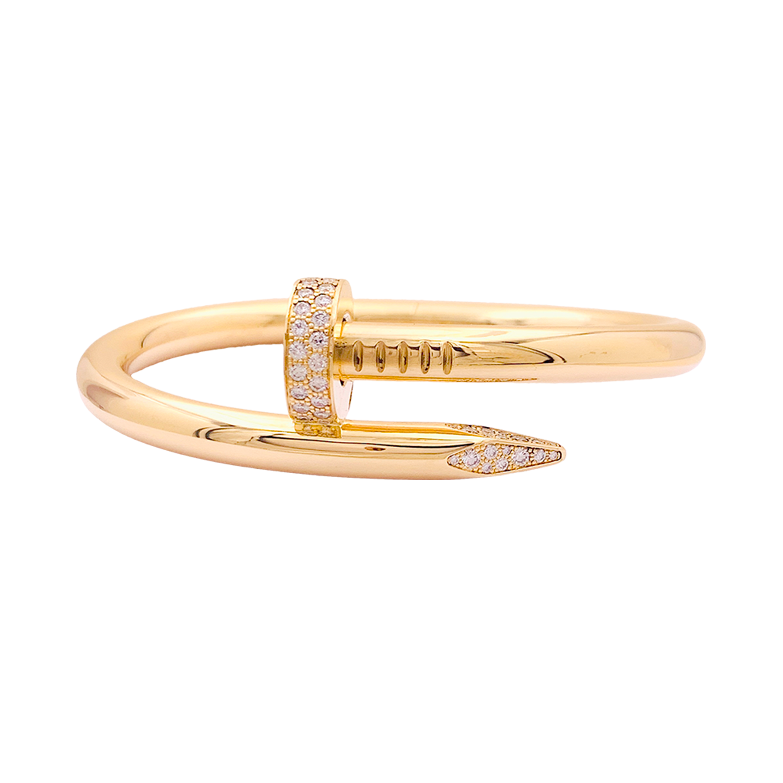 Bracelet Cartier, "Juste un clou", or jaune, diamants. 1