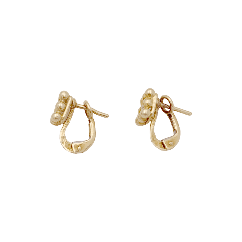 Boucles d'oreilles Chaumet, or jaune et diamants. 3