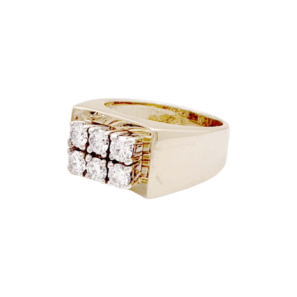 Bague "Tank" deux ors et diamants. 3