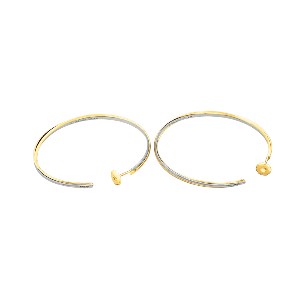Boucles d'oreilles Cartier, "Trinity", trois ors. Grand modèle. 4