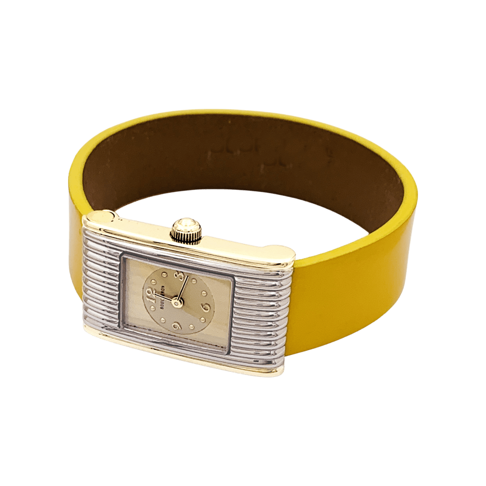 Montre Boucheron, "Reflet", or et acier.  2