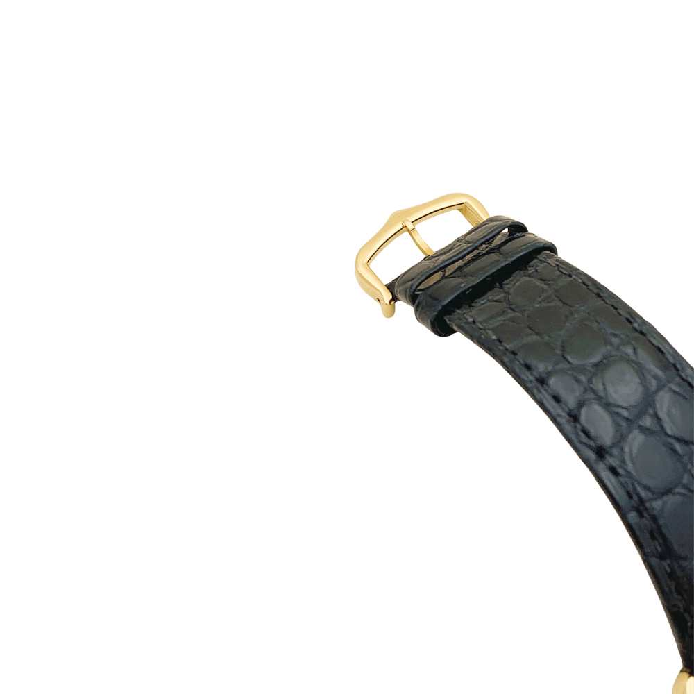 Montre Cartier, "Tank Solo", or jaune et acier.  4