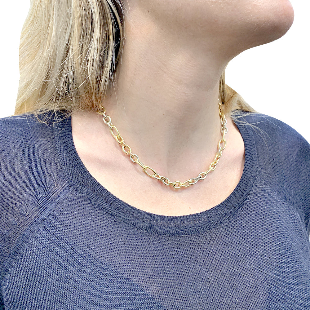 Collier Pomellato vintage, trois ors. 1