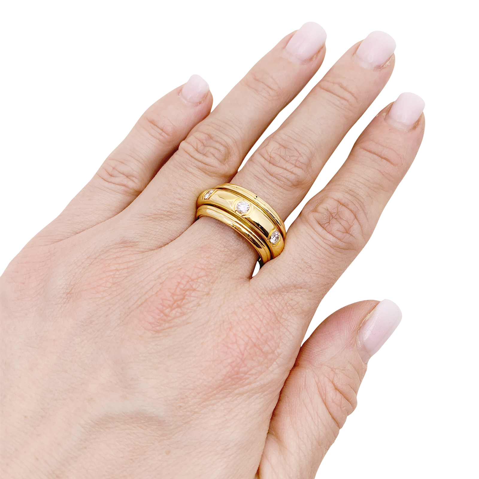 Bague Piaget "Possession" or jaune, diamants. 6