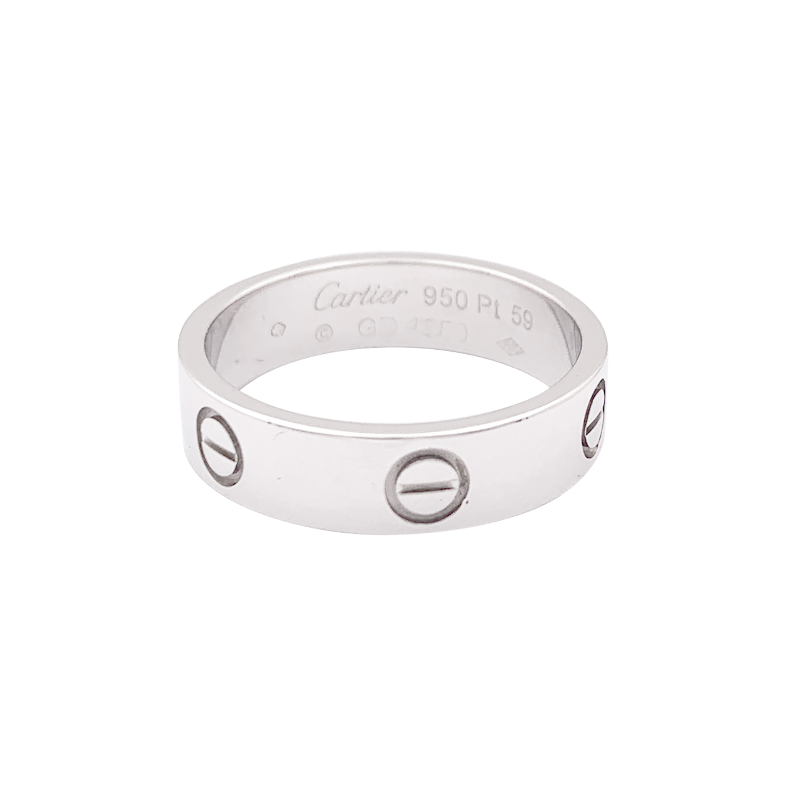 Bague Cartier "Love" platine. 1
