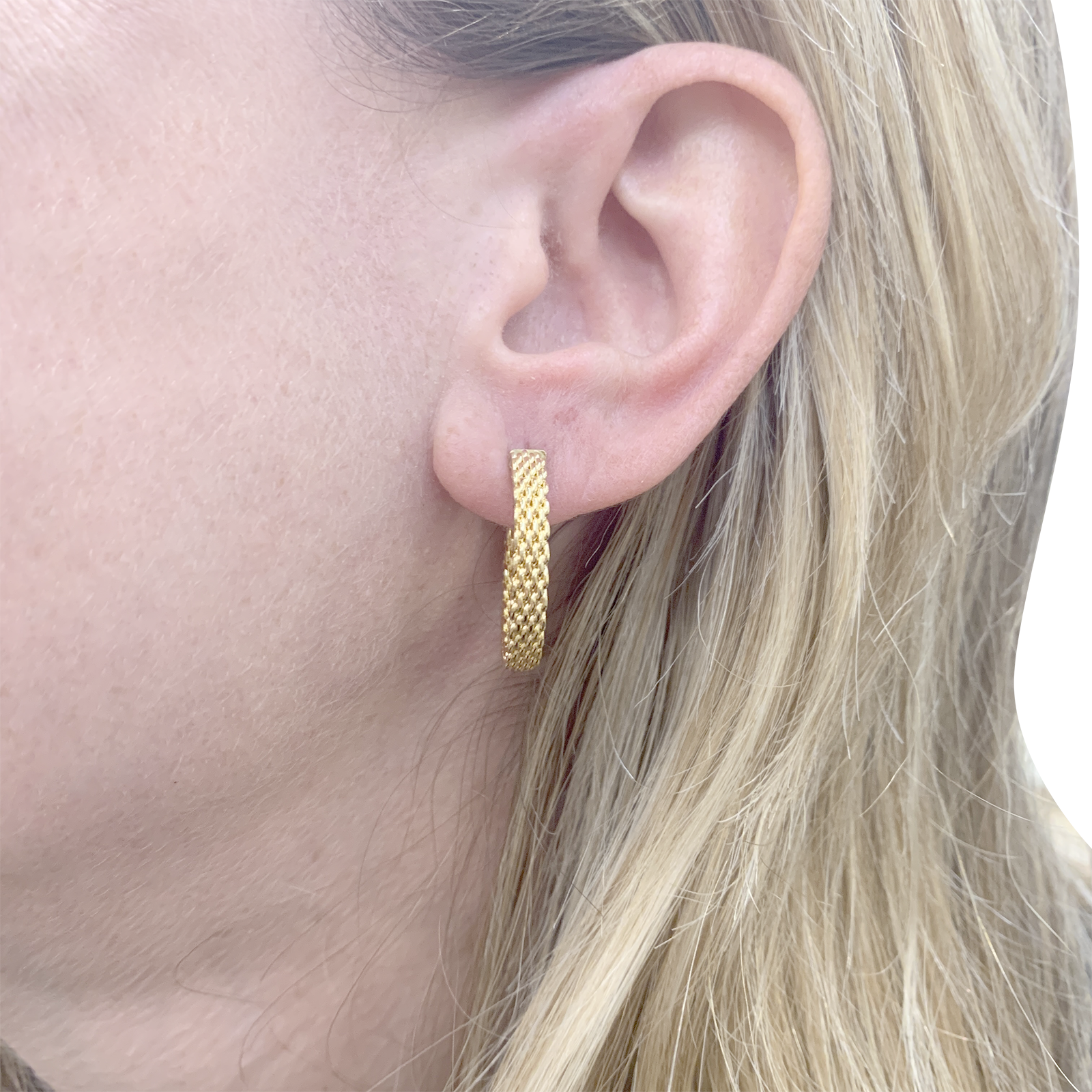 Créoles Tiffany & Co "Somerset" or jaune. 1