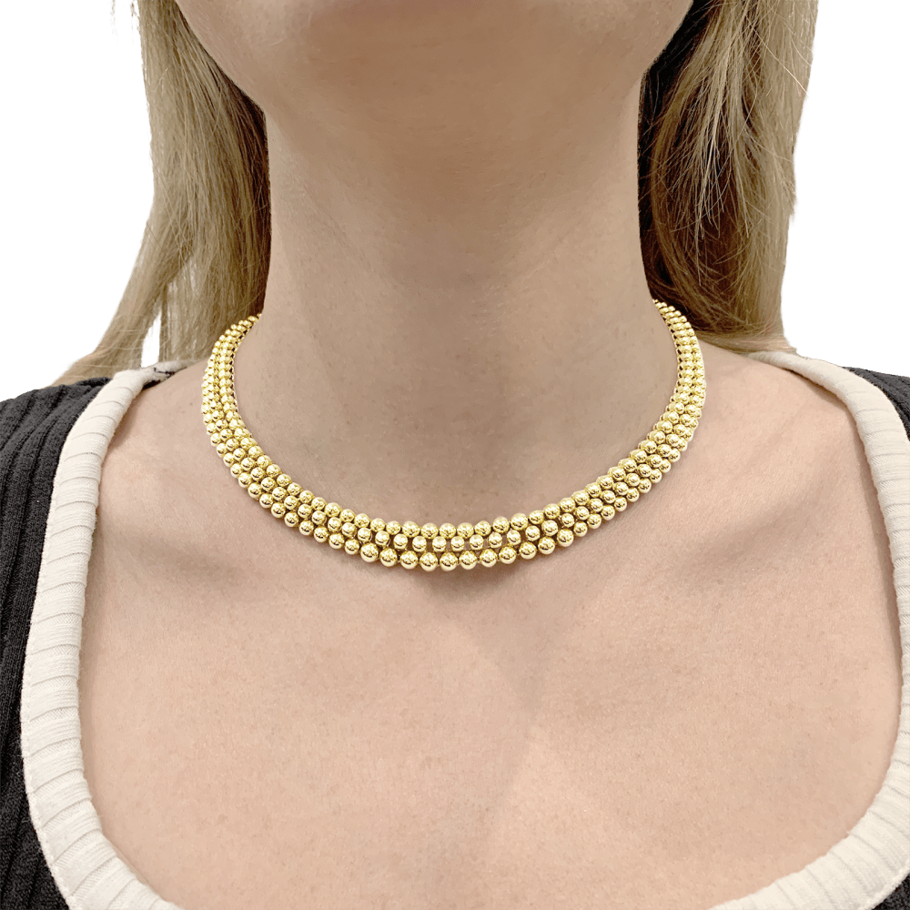 Collier Boucheron, "Grains de Raisin", or jaune. 7