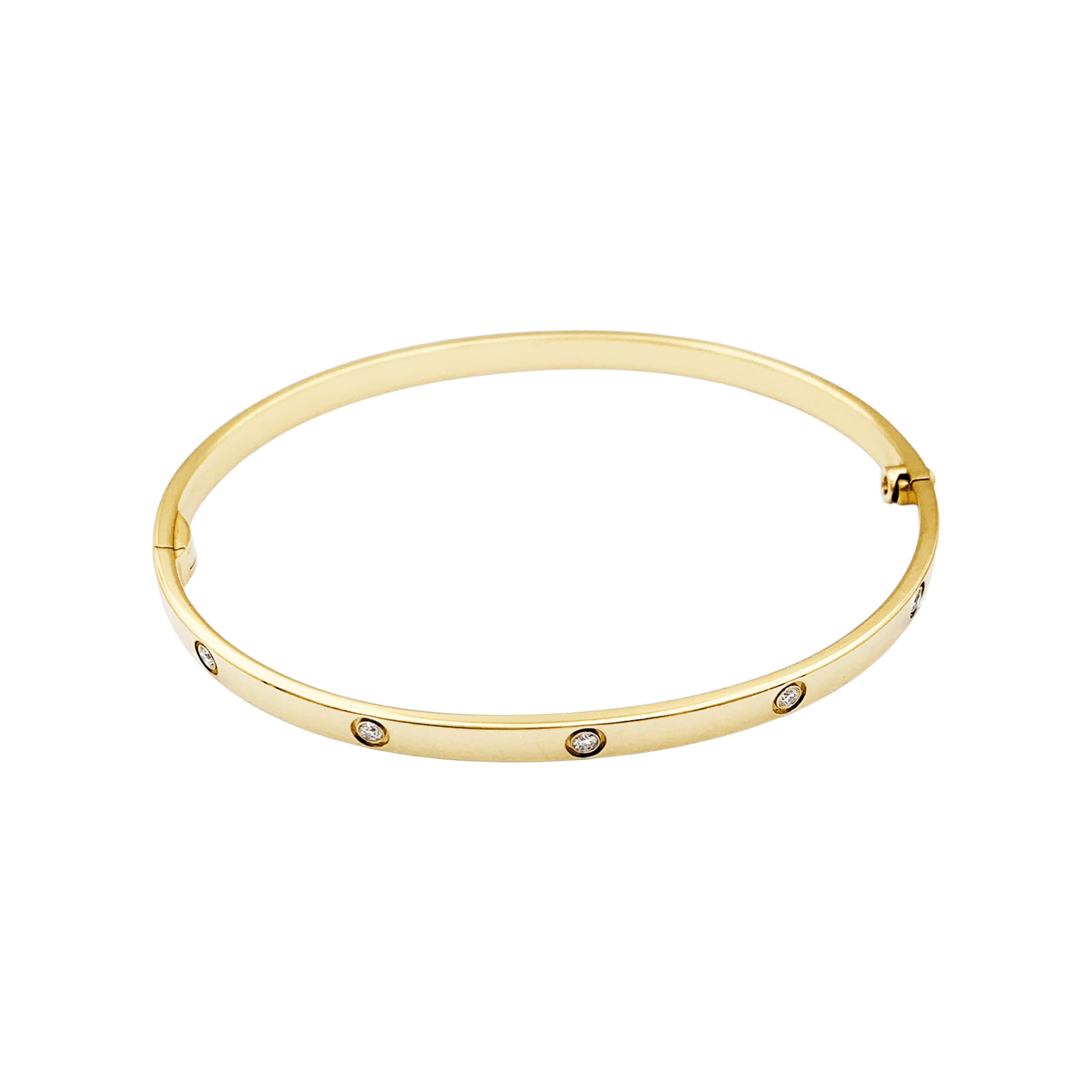 Bracelet CARTIER, "Love", or jaune, diamants. 3