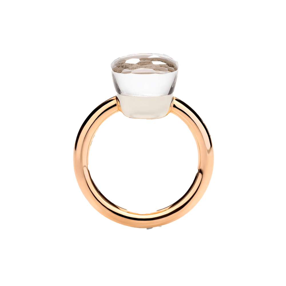 Bague Pomellato, "Nudo Classic", deux ors, topaze blanche. 3
