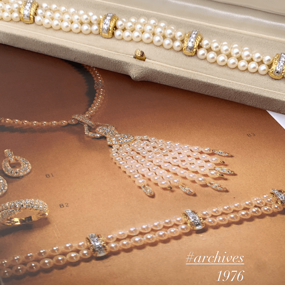 Bracelet Van Cleef & Arpels, deux ors, diamants, perles. 6