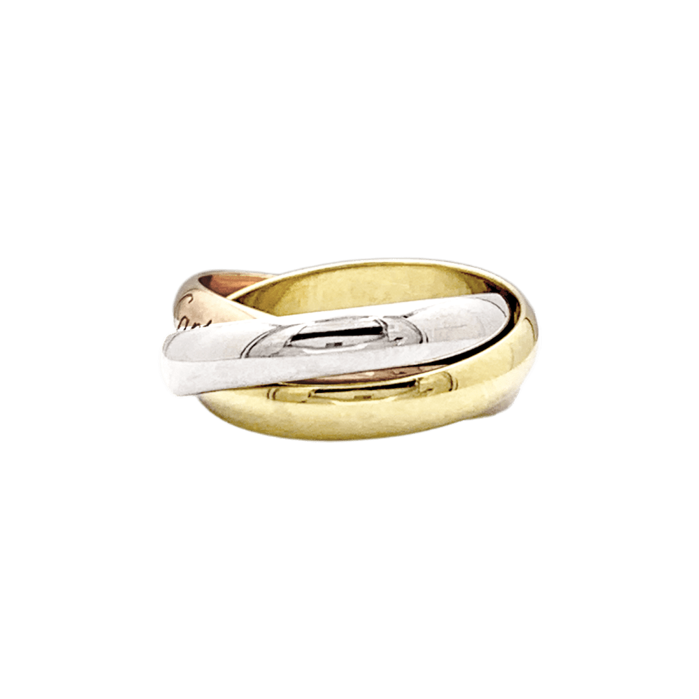 Bague Cartier, "Trinity Classique", trois ors.  3