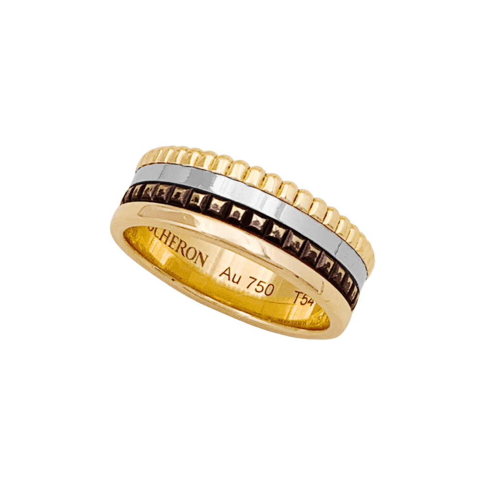 Bague Boucheron,"Quatre", en ors rose, blanc et jaune. 2