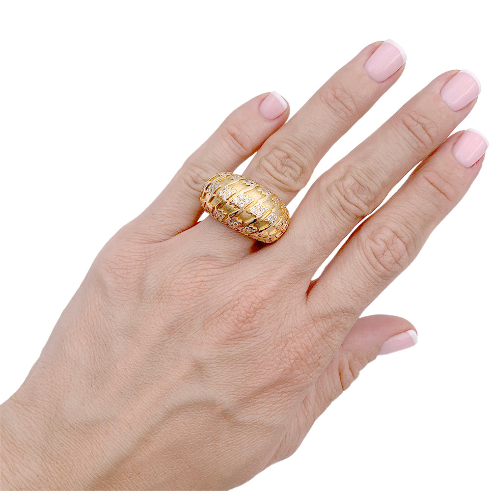 Bague Dior, "Poulette", or jaune, diamants. 6