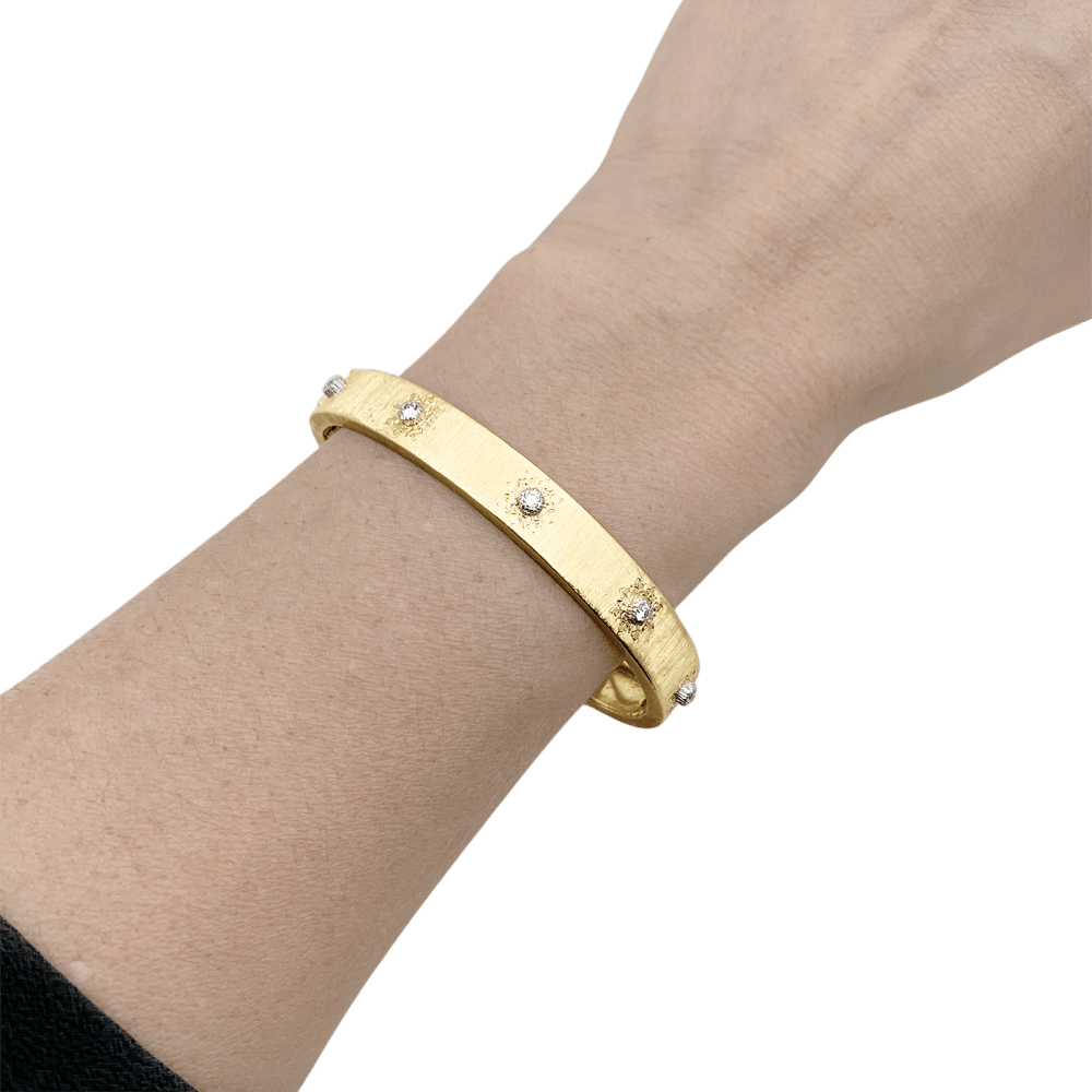  Bracelet Buccellati "Macri Classica", deux tons d'or et diamants.  5
