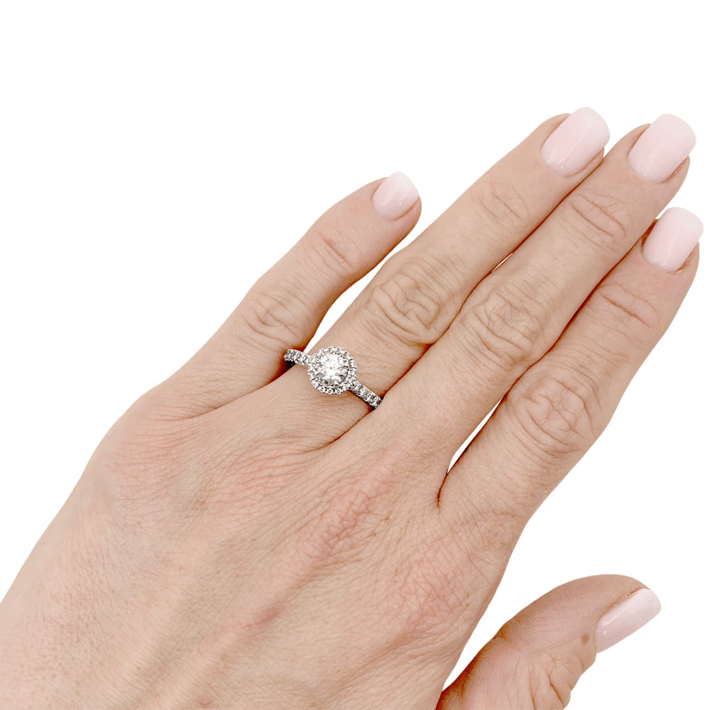 Bague Cartier, "Destinée", platine et diamants.  5