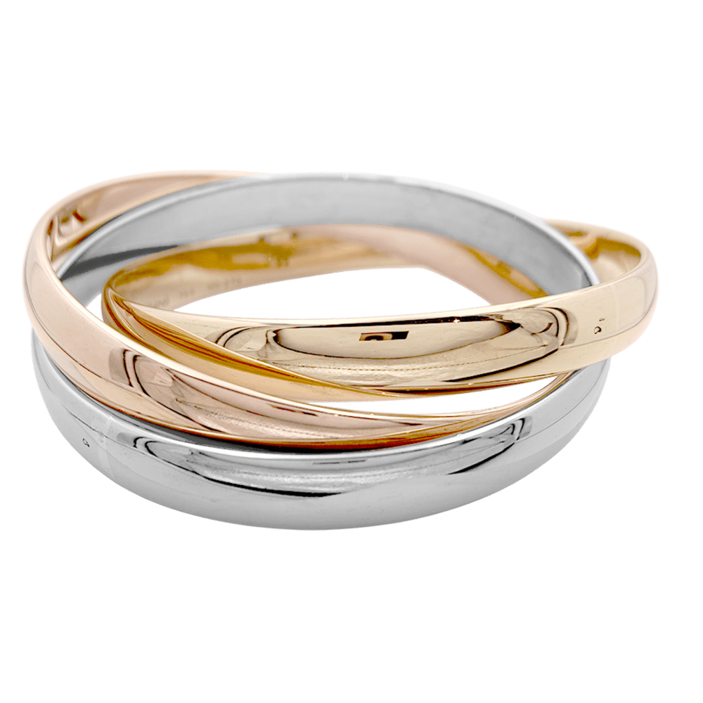 Bracelet Cartier, "Trinity", trois ors.  3