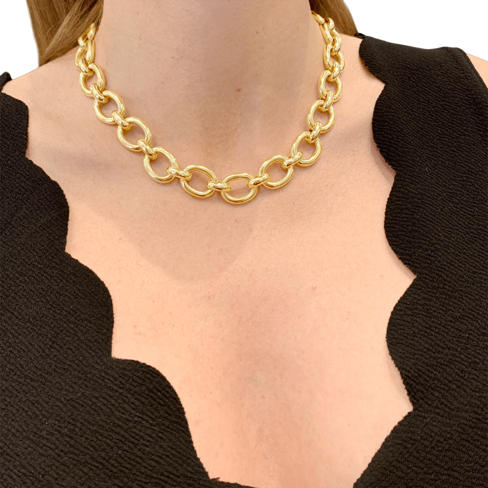 Collier Cartier, "Baignoire", or jaune. 6