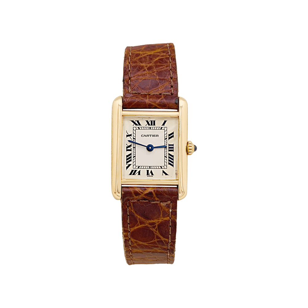 Montre Cartier "Tank Louis Cartier" en or jaune. 1