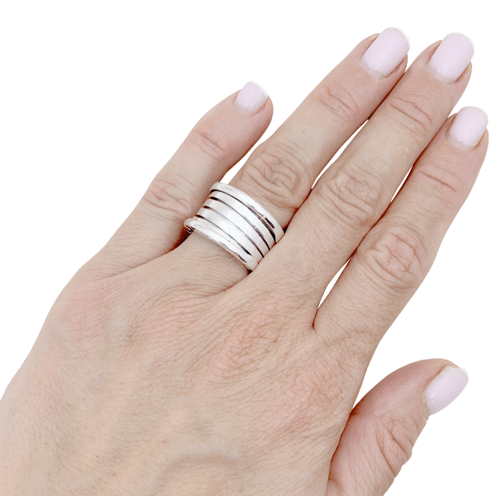 Bague Bulgari, "B.Zero1", or blanc. 5