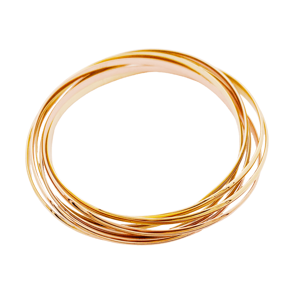 Bracelet Cartier, "Trinity Semainier", trois ors. 35225 4