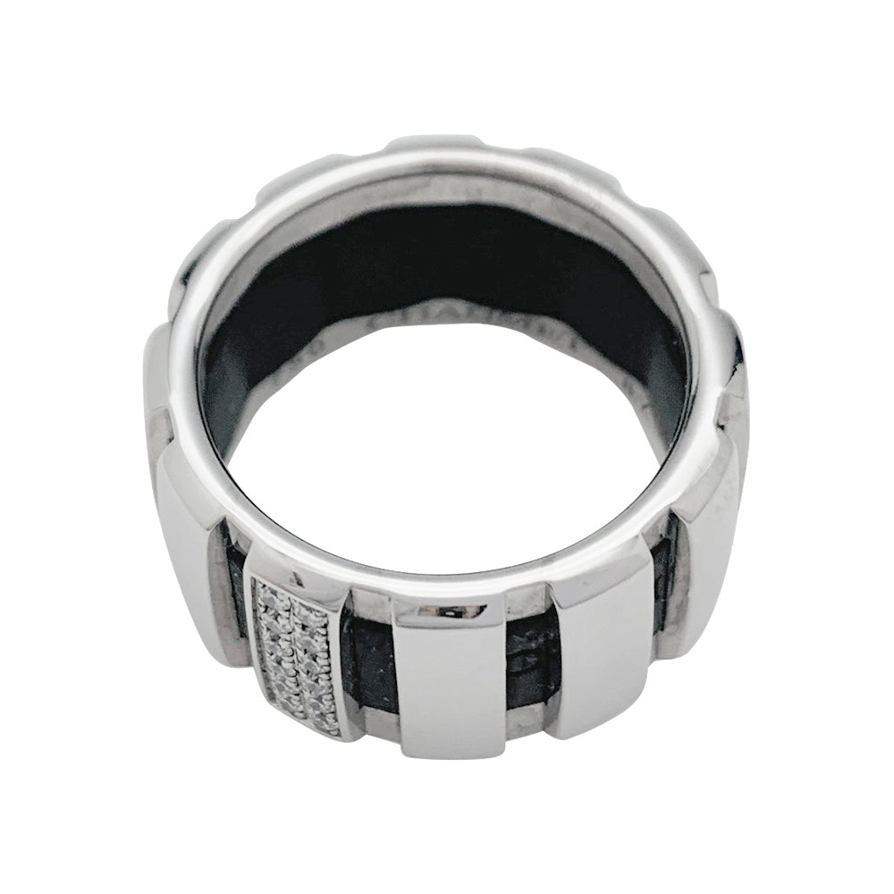 Bague Chaumet, "Class One", or blanc, diamants. 2