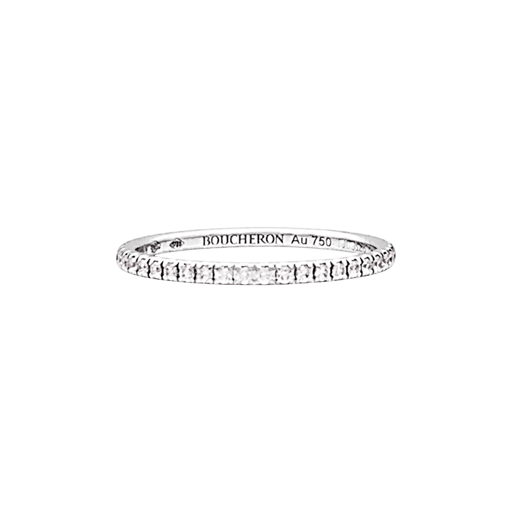 Bague Boucheron, « Epure », or blanc, diamants. 3