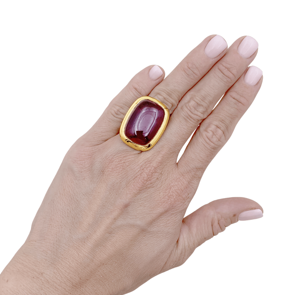 Bague Pomellato, "Cardinale", or jaune, tourmaline.  6