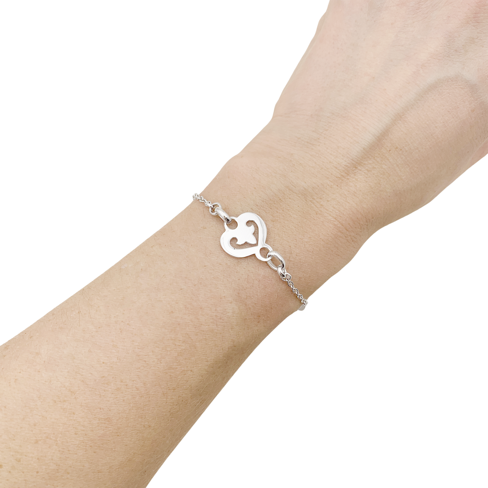 Bracelet O.J. Perrin, "Légendes", or blanc 1