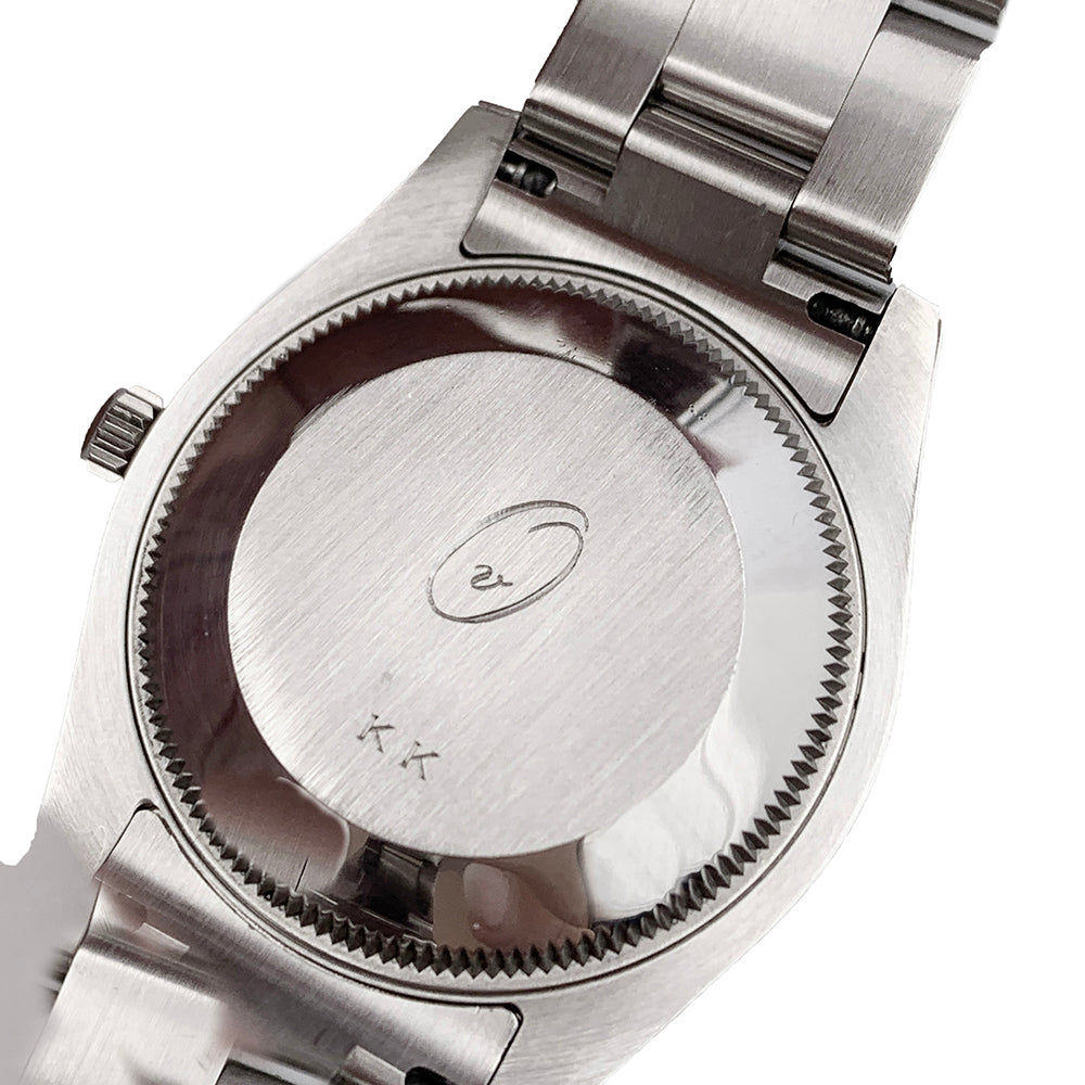 Montre Rolex, "Oyster Perpetual Datejust", acier, diamants. 8