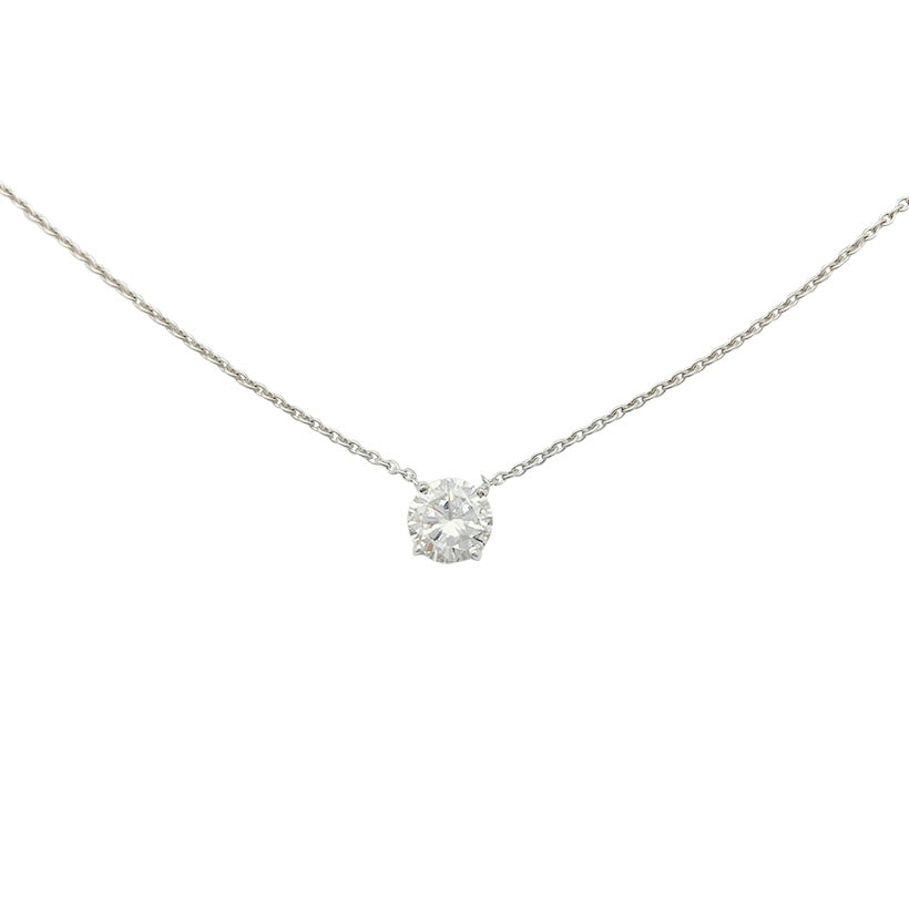 Collier solitaire diamant. 2