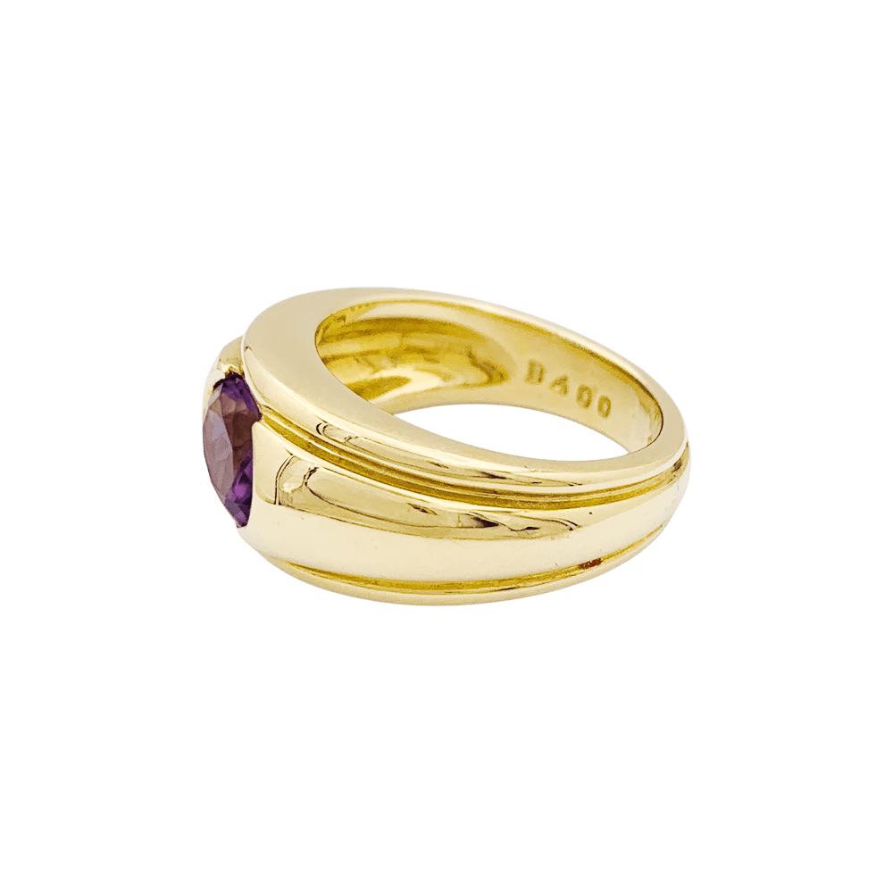 Bague Boucheron, "Roxane", or jaune, améthyste.  3