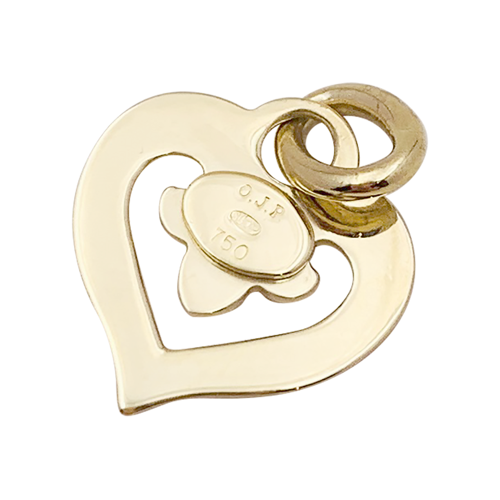 Pendentif O.J.Perrin, "Coeur Légendes", or jaune. 3