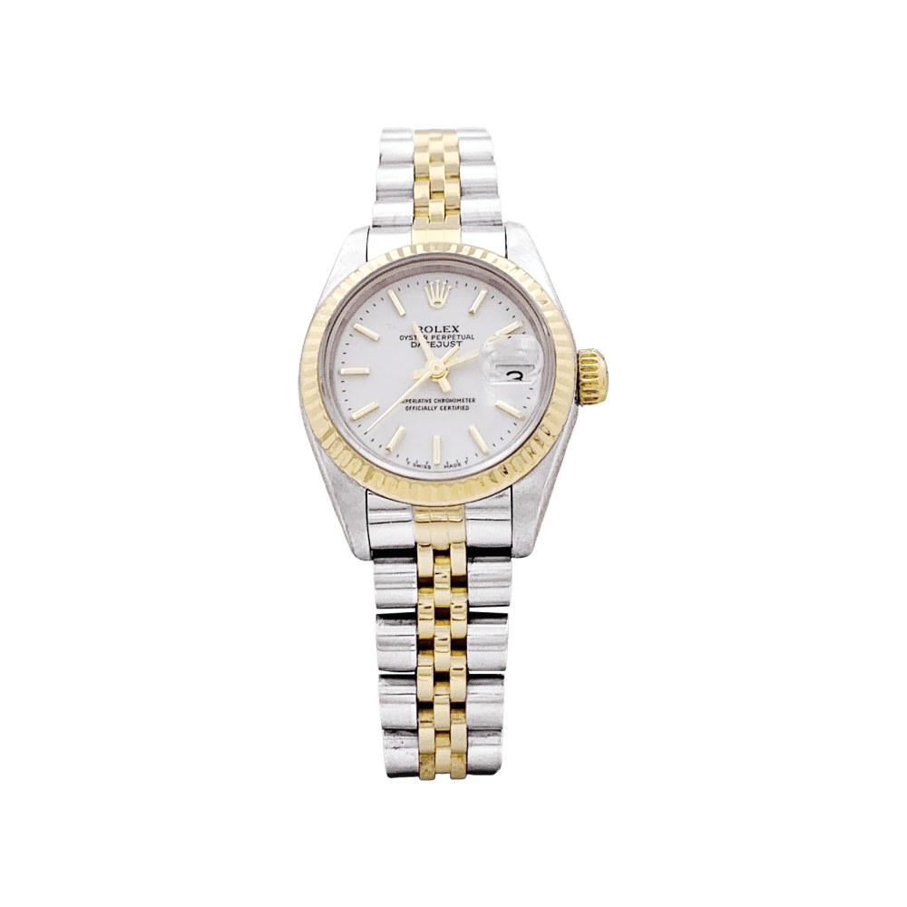 Montre Rolex, "Oyster Perpetual Lady-Datejust", acier et or jaune.  1