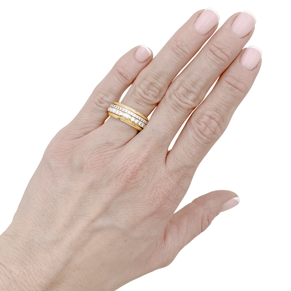 Bague Piaget, "Possession", or rose et diamants.  4