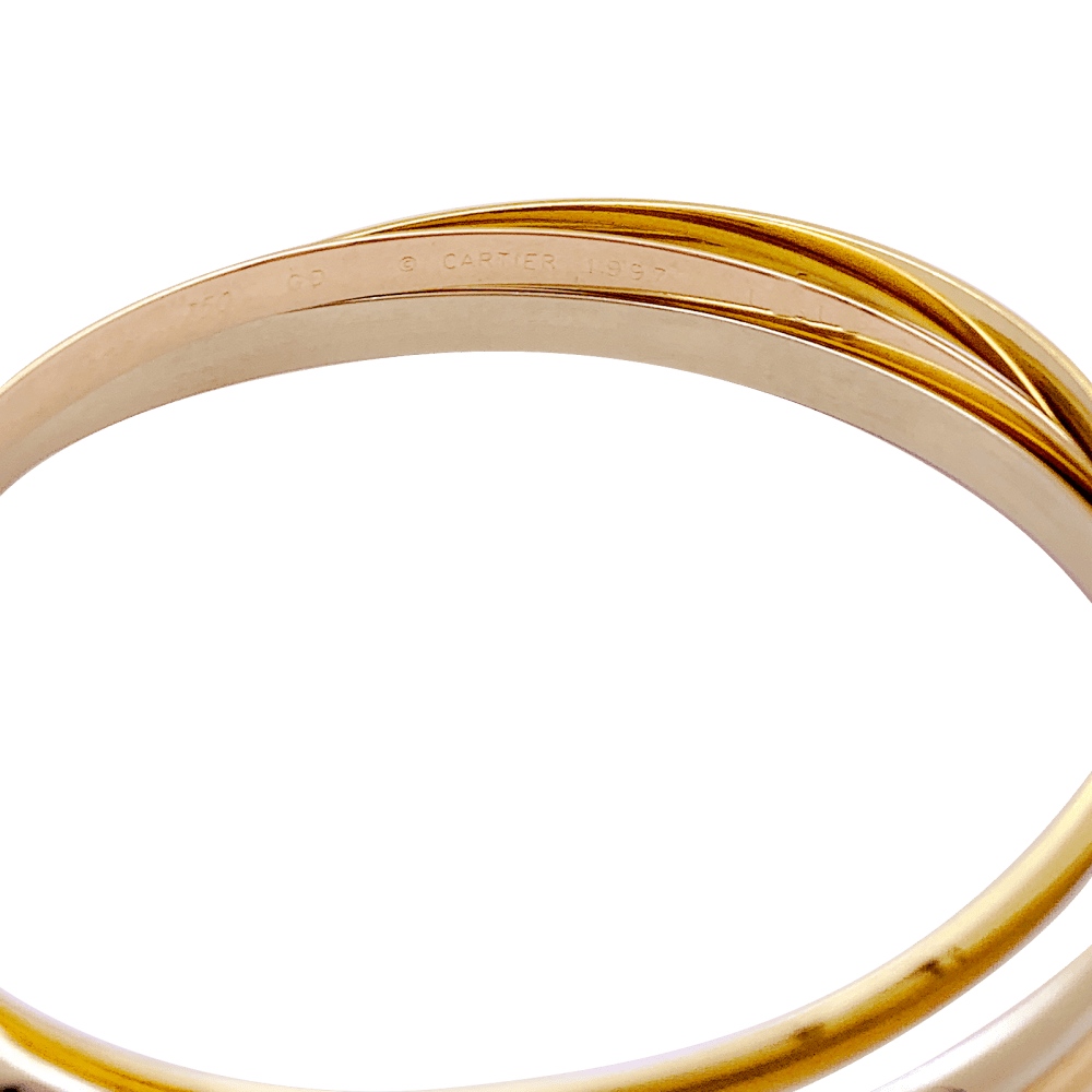 Bracelet Cartier, "Trinity", trois ors.  4