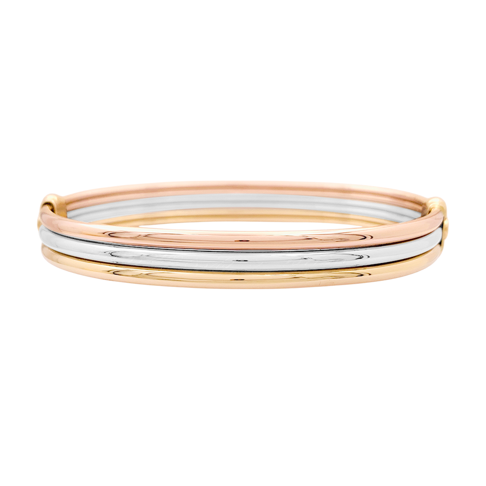 Bracelet vintage Cartier, trois ors. 1