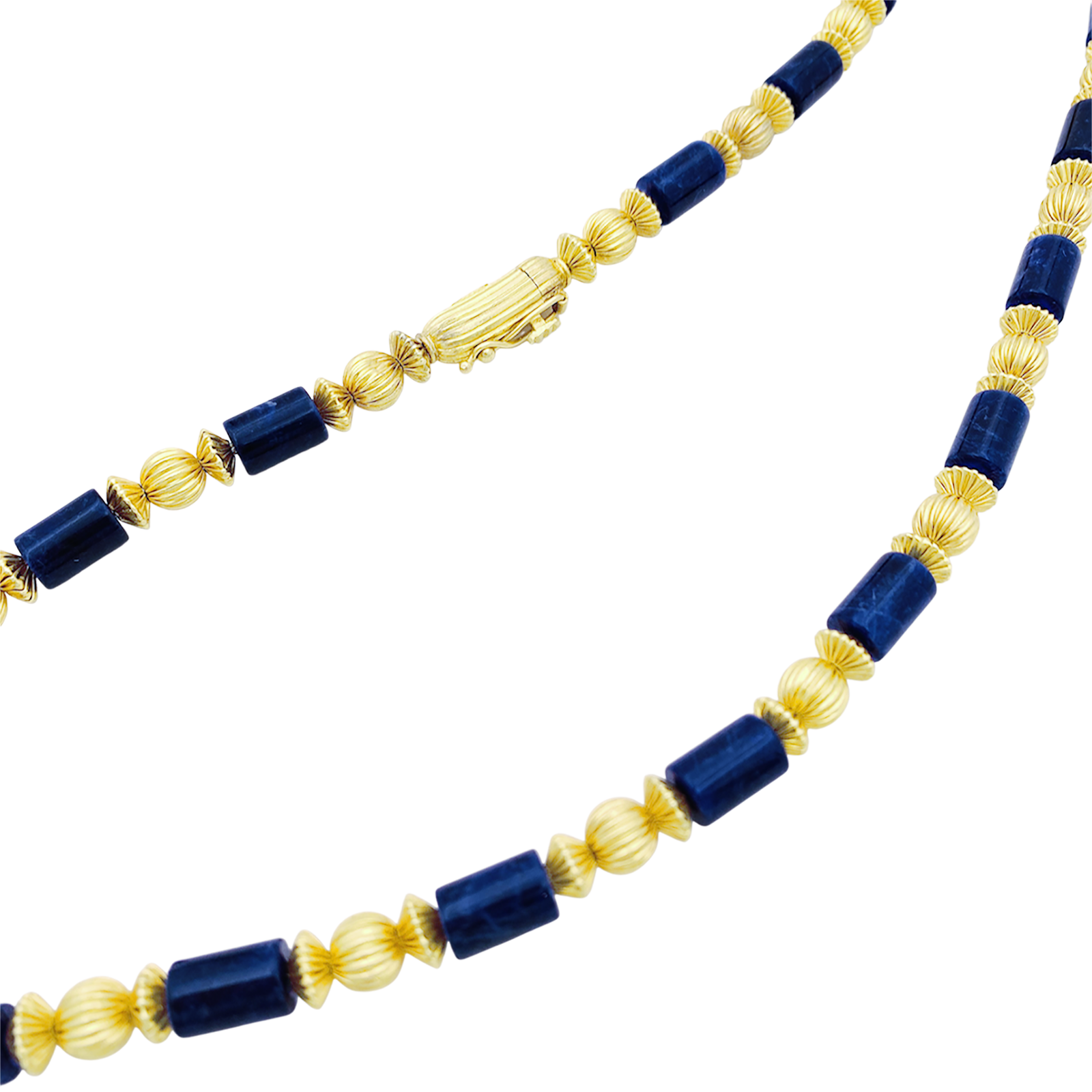 Collier Lalaounis, or jaune, sodalites. 4