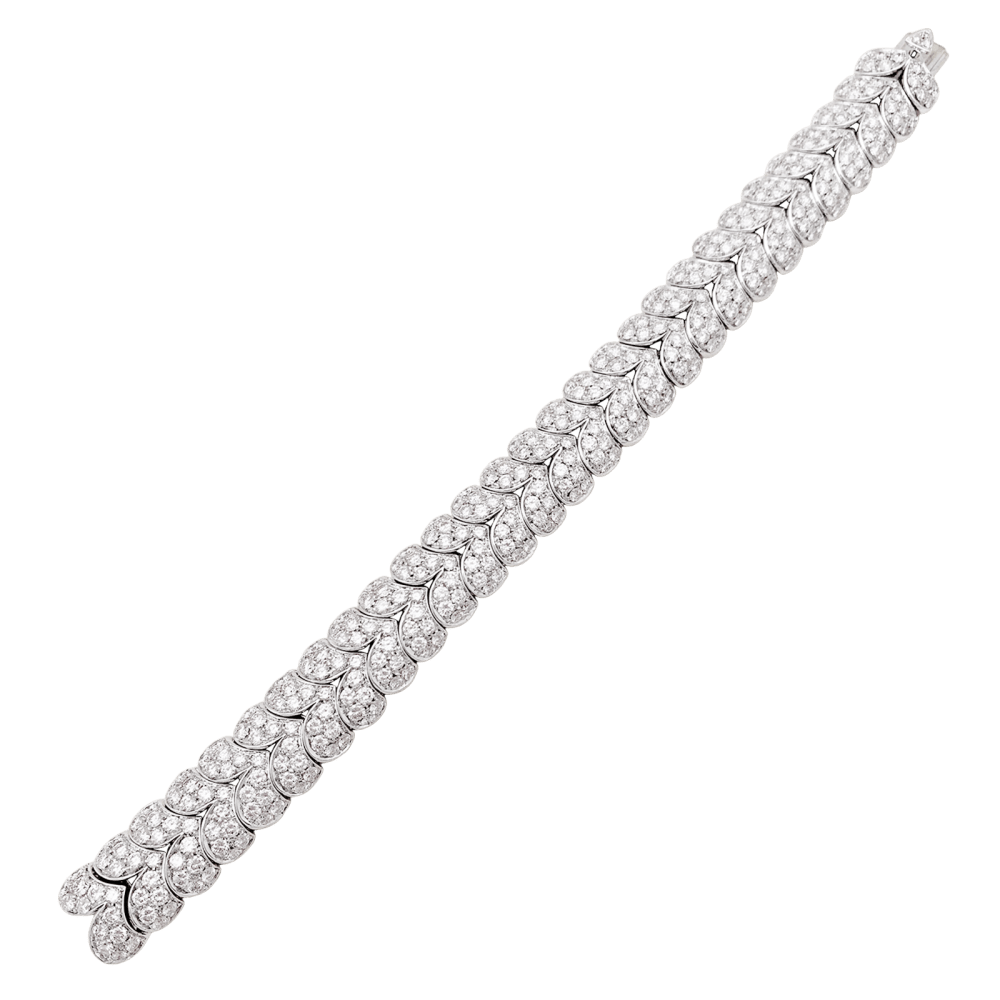 Bracelet Arfan, or blanc et diamants. 2