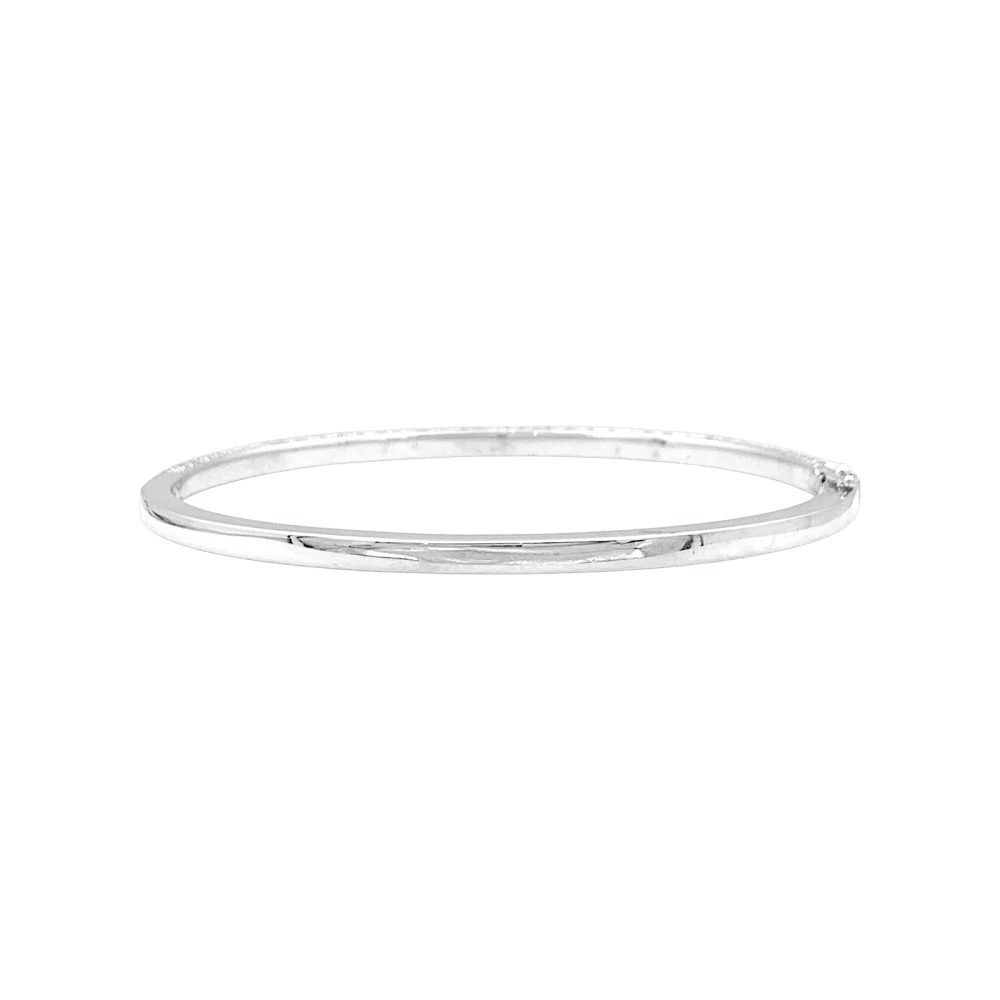 Bracelet jonc, or blanc et diamants.  5