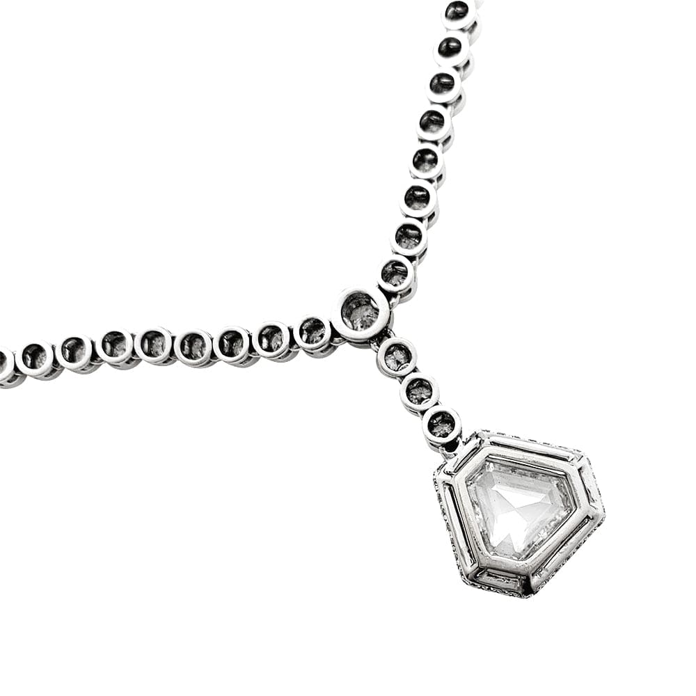 Collier cravate diamants. 6