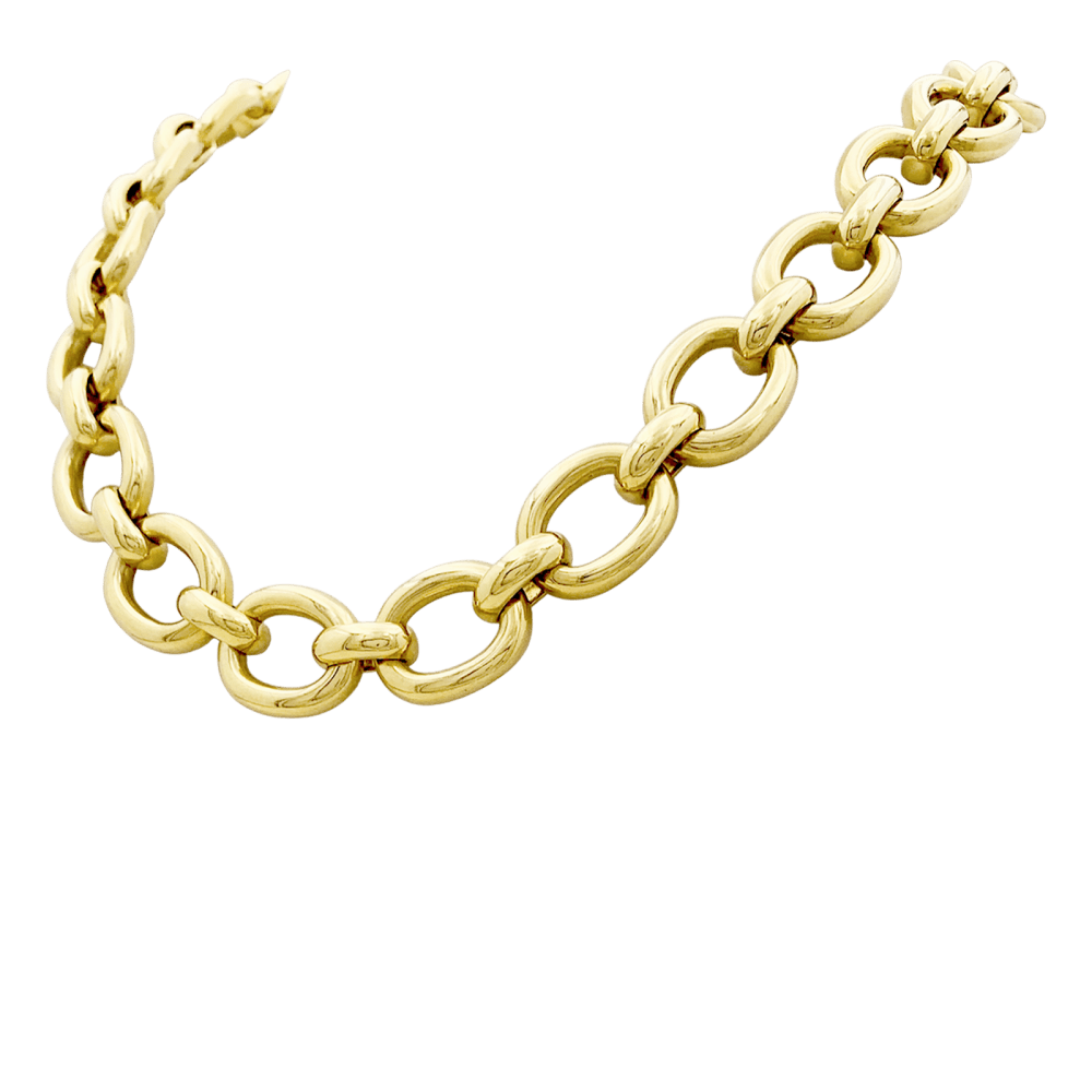 Collier Cartier, "Baignoire", or jaune. 2