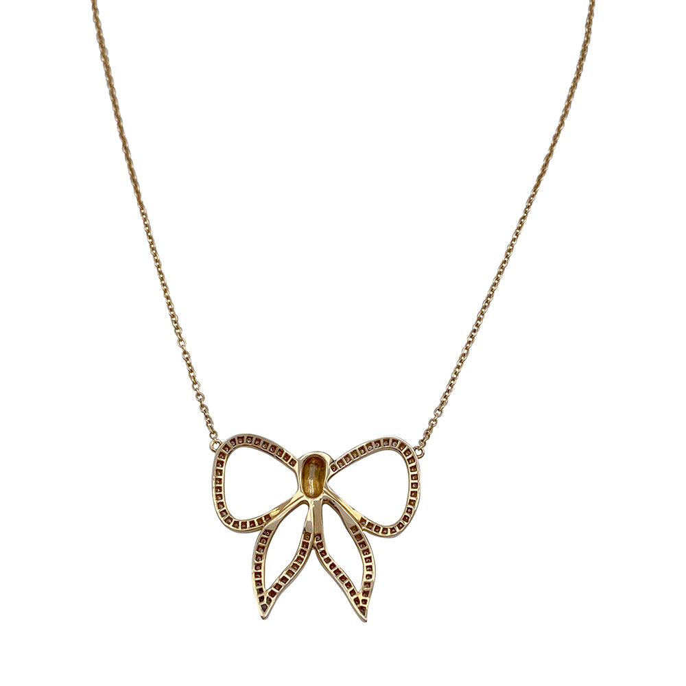 Collier Morganne Bello, "Noeud", or jaune, diamants. 2